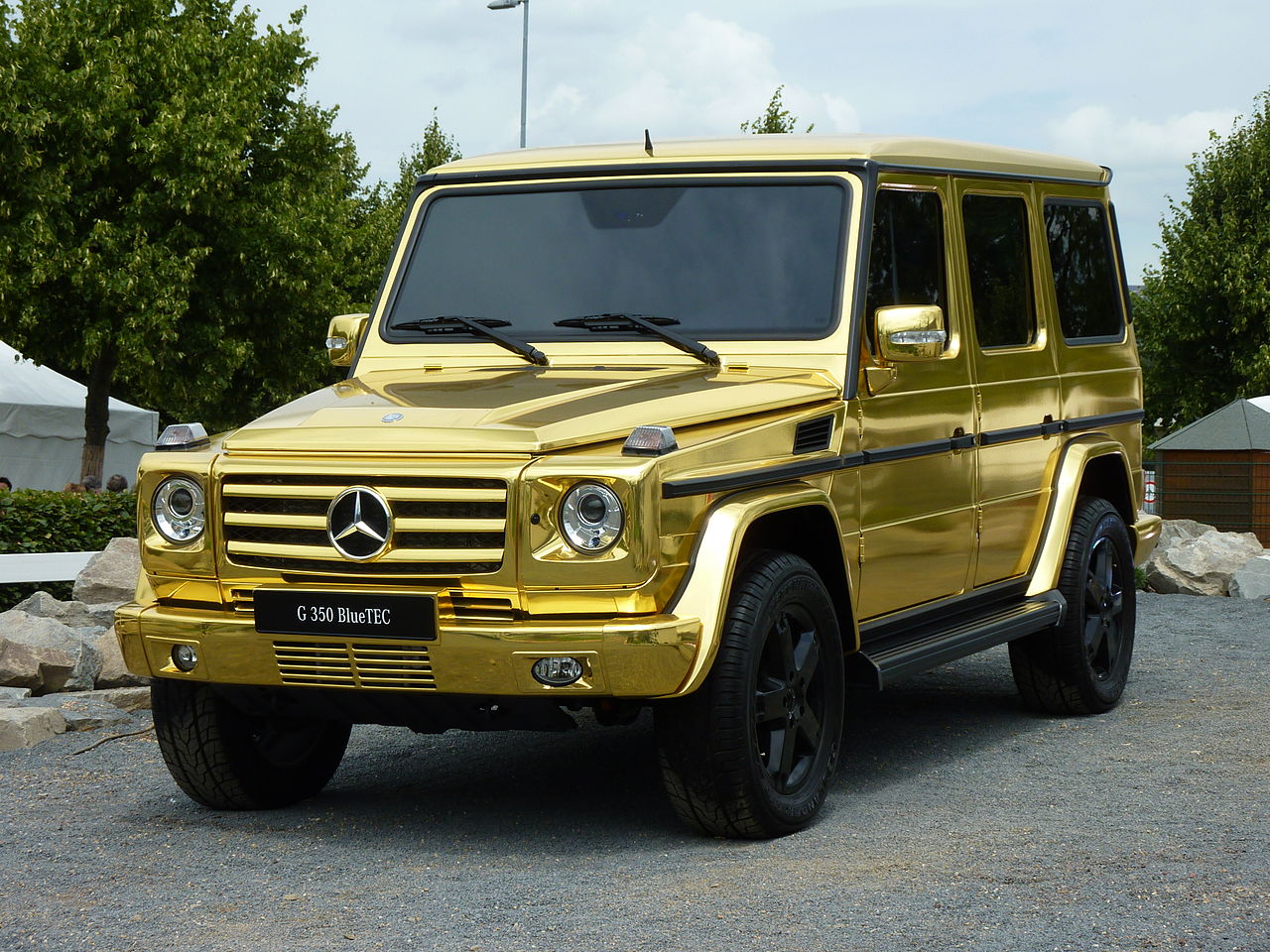 car wrapping goldfolie