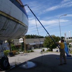 Flugzeugreinigung