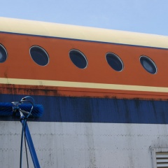 Flugzeugreinigung
