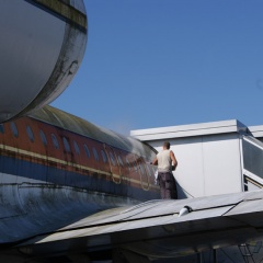 Flugzeugreinigung