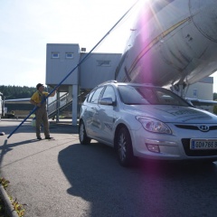Flugzeugreinigung